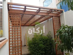 برجولة خشب بأجمل الاشكال العصرية