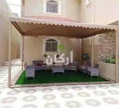 كم سعر تركيب المظلات والسواتر