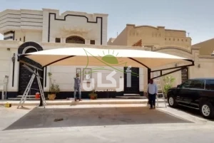 أسعار مظلات السيارات في حي النرجس