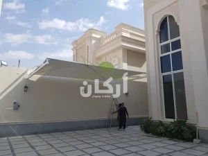 مظلات حدائق بحي الملقا